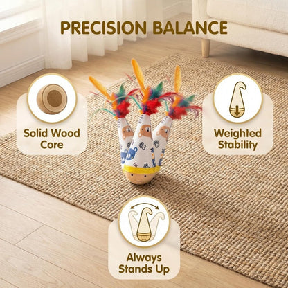 Calming Catnip Wooden Tumbler
