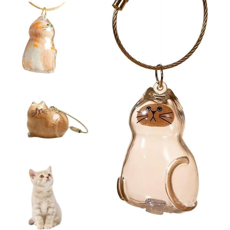 Cat Memorial Keychain Set
