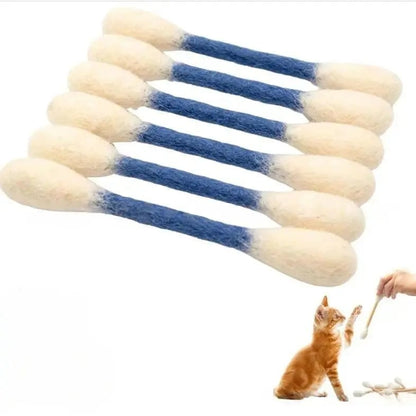 💥LAST DAY BUY 1 GET 1 FREE💥Giant Cotton Swab Shaped Felt Cat Chew Toys