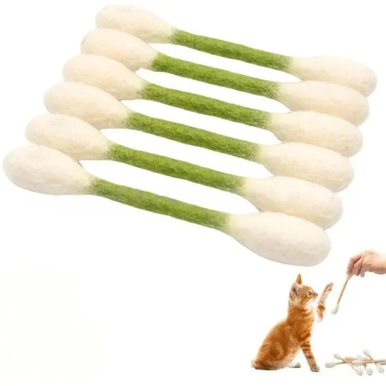 💥LAST DAY BUY 1 GET 1 FREE💥Giant Cotton Swab Shaped Felt Cat Chew Toys
