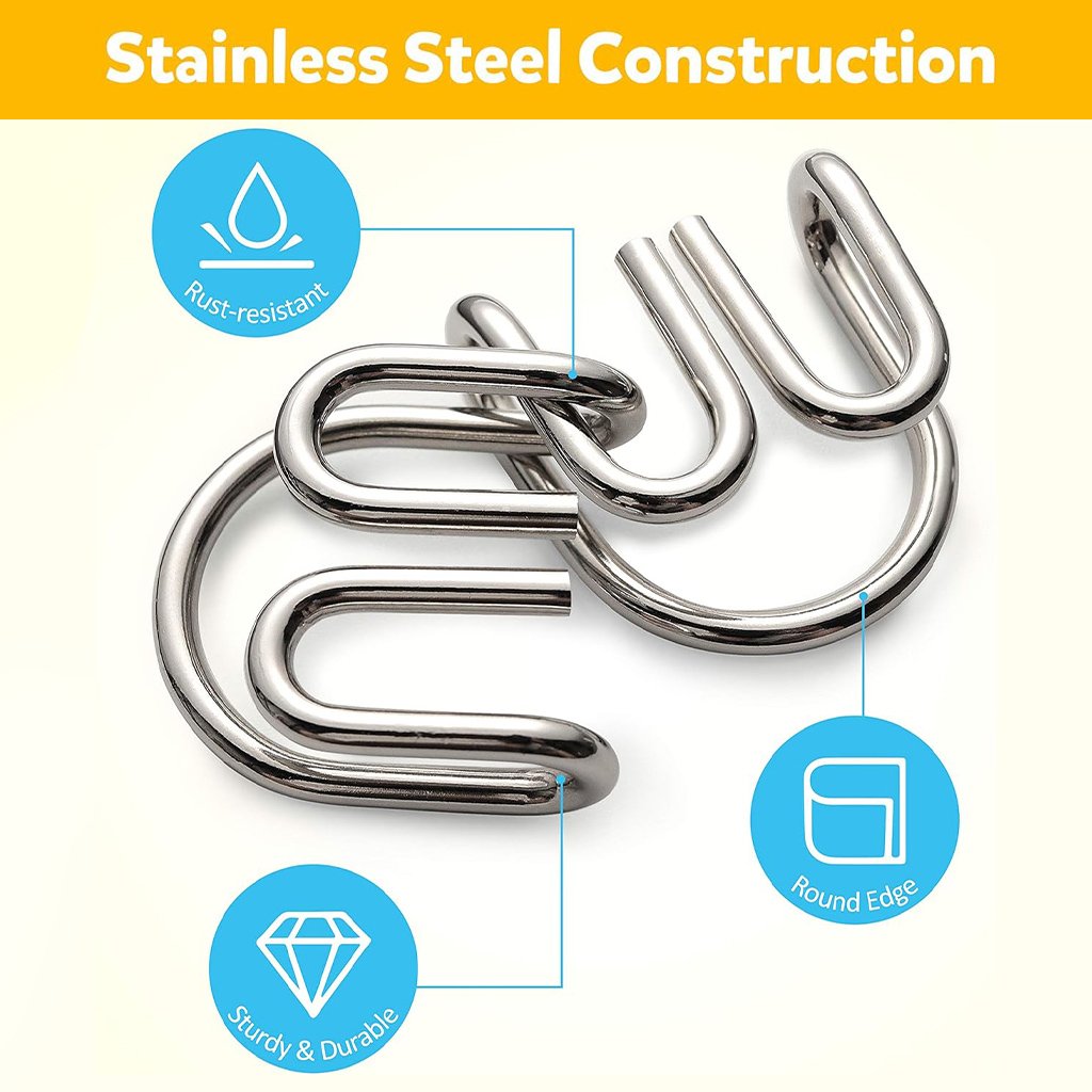 24-Piece Metal Brain Puzzle Set