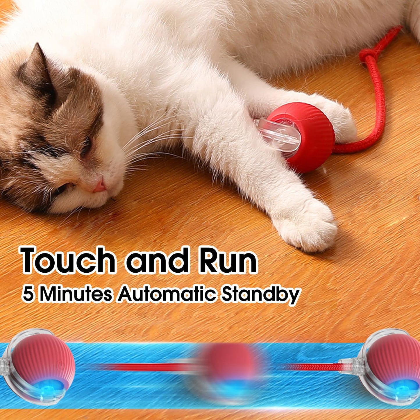 Interactive pet toy ball