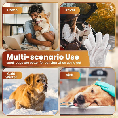Waterless Pet Bathing Gloves