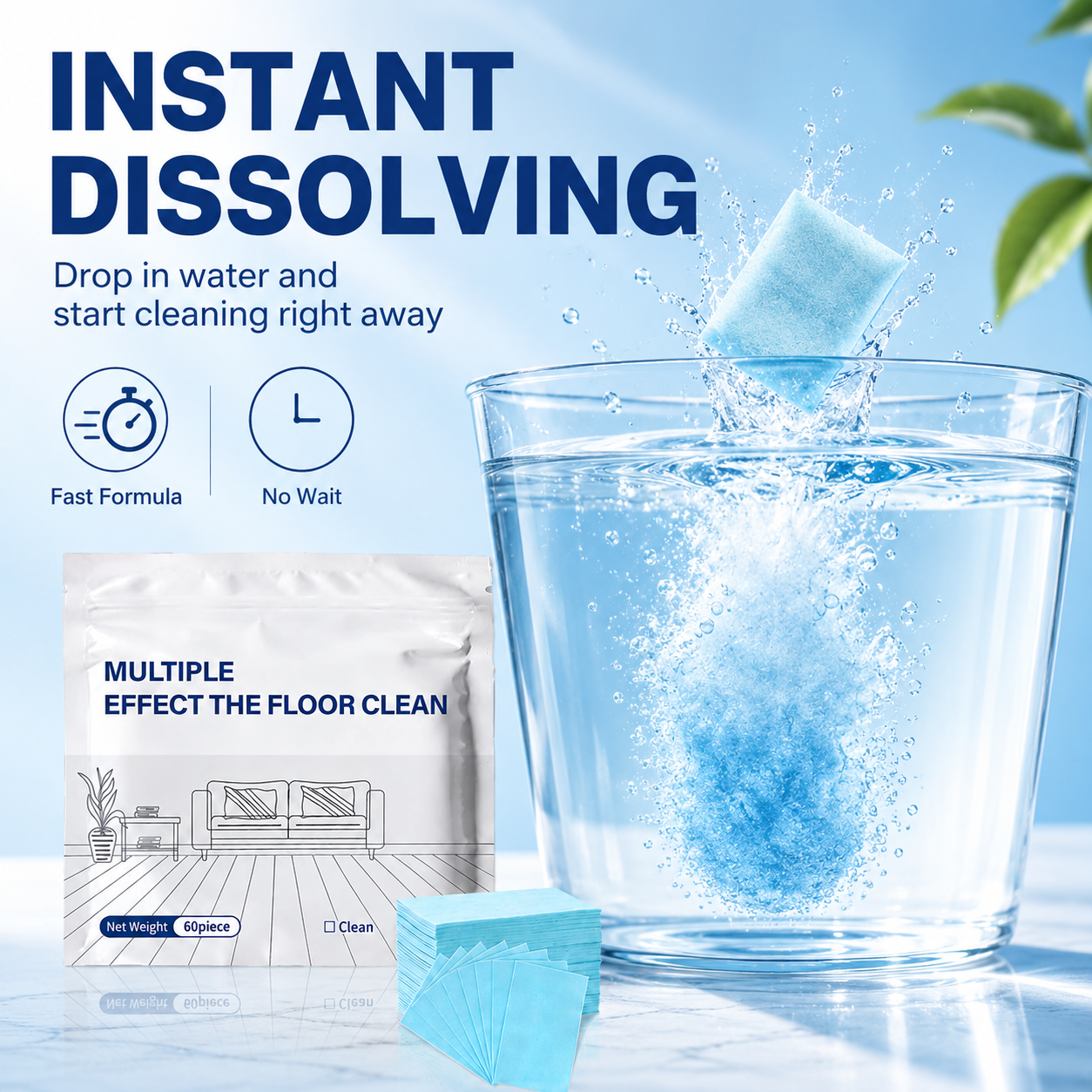 🔥Last Day BUY 1 GET 1 FREE🔥Multi-Effect Floor Cleaning Tablets, Fast Dissolving, No-Rinse Formula
