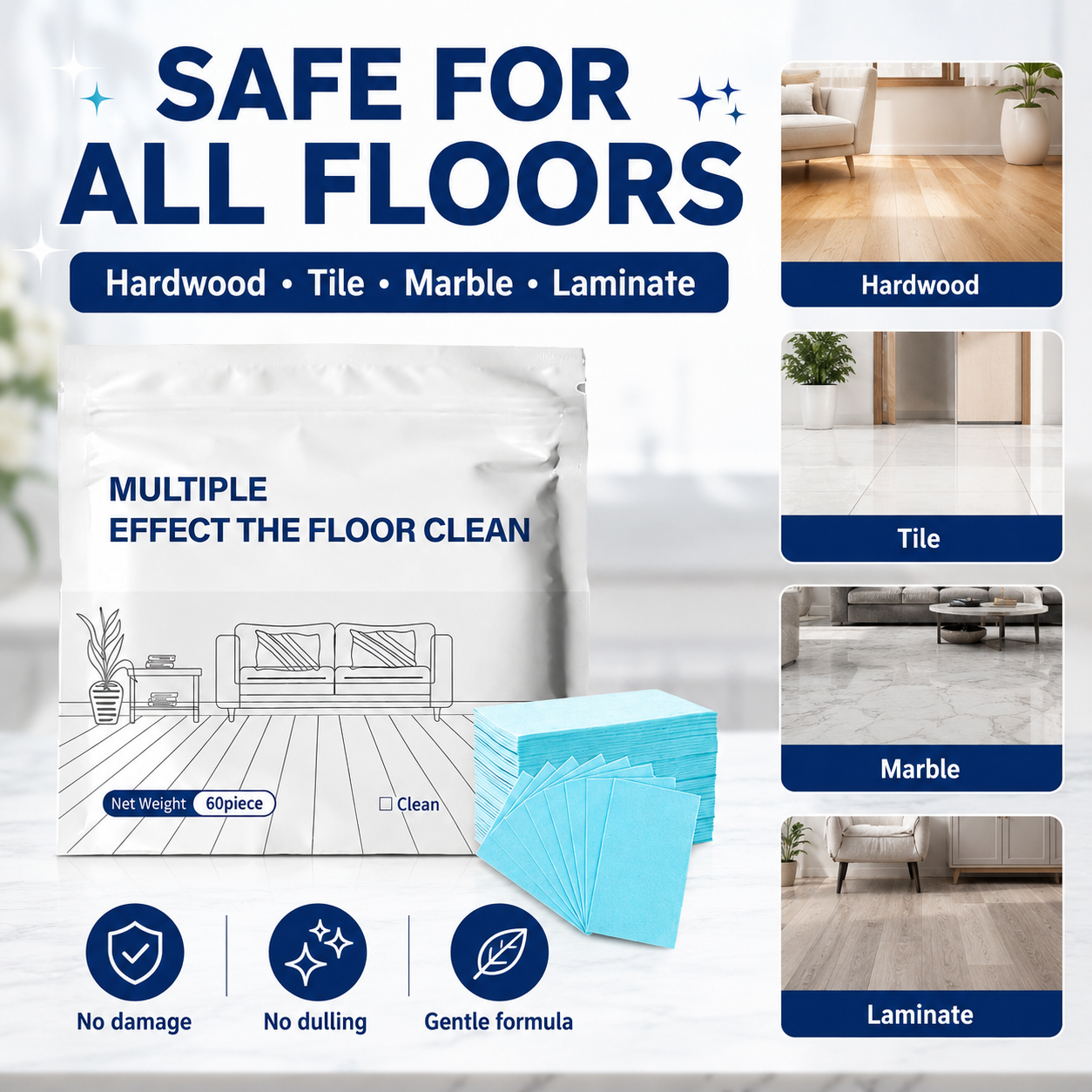 🔥Last Day BUY 1 GET 1 FREE🔥Multi-Effect Floor Cleaning Tablets, Fast Dissolving, No-Rinse Formula