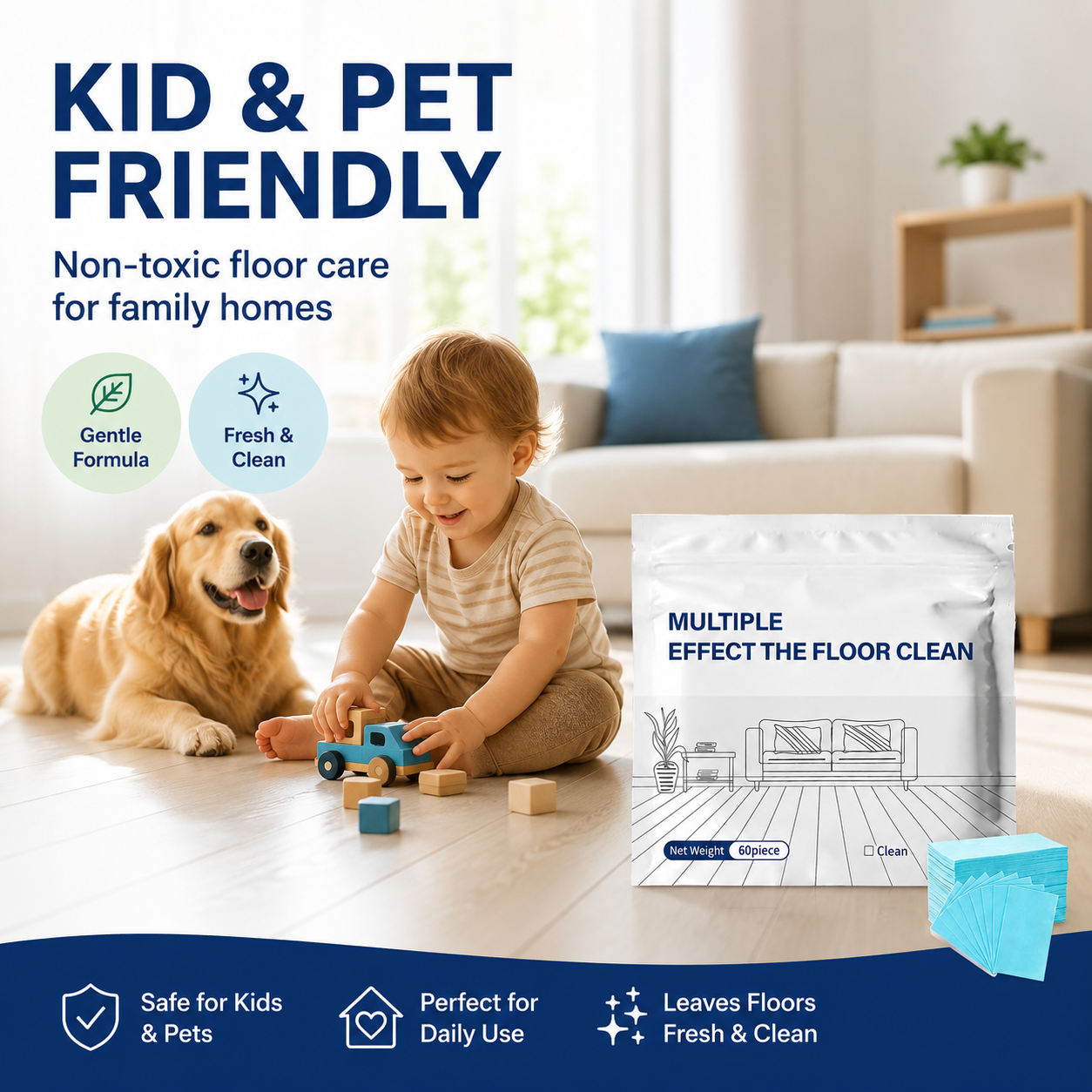 🔥Last Day BUY 1 GET 1 FREE🔥Multi-Effect Floor Cleaning Tablets, Fast Dissolving, No-Rinse Formula