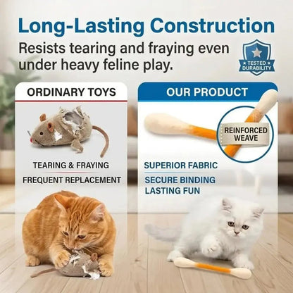 💥LAST DAY BUY 1 GET 1 FREE💥Giant Cotton Swab Shaped Felt Cat Chew Toys