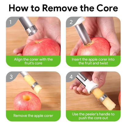 🔥Last Day BUY 1 GET 1 FREE🔥2-in-1 Apple Corer & Peeler 🍎🔪 , Must-Have Kitchen Gadget ✨