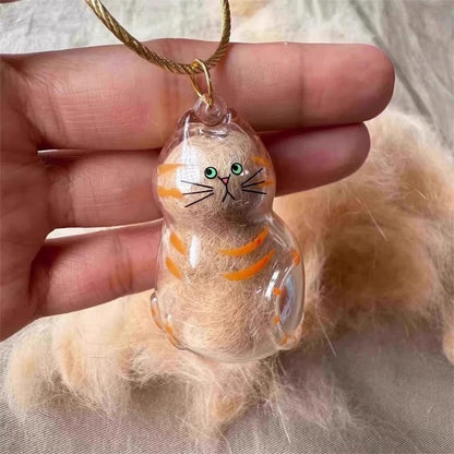 Cat Memorial Keychain Set
