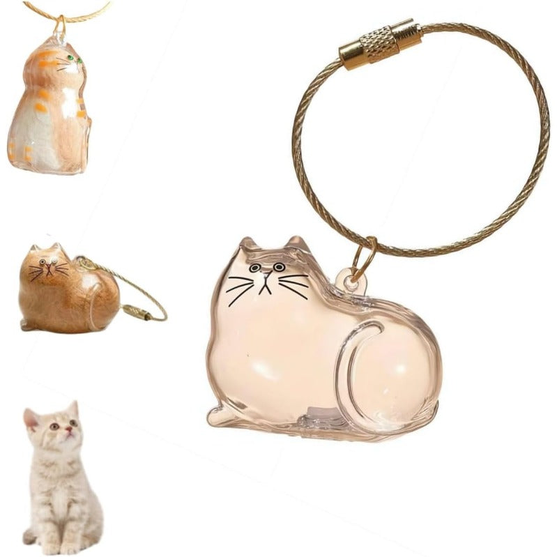 Cat Memorial Keychain Set