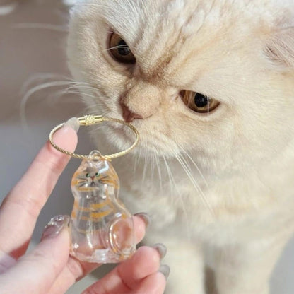 Cat Memorial Keychain Set